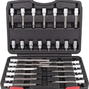 26 tlg. Innen Vielzahn 1/2" Steckschl&uuml;sselsatz Set Bit Extra Lang